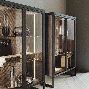 Modern Luxury Wooden <b>Wall</b> <b>Unit</b> <b>TV</b> Cabinet Modular Bookcase Design Living Room Furniture Set with Hidden Desk and LED Shelves - Product Image 4
