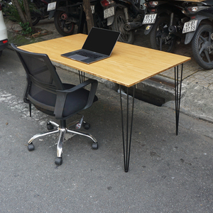 โต๊ะทำงานไม้ไผ่ดีไซน์มินิมอล BFHB005 ขนาด 80x140 ซม. - Product Image 2