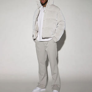 Unisex Full Sleeve Waterproof Zipper <b>Stand</b> Collar Eco-Friendly Puffer Autumn Coats Men Warm Outerwear For Mens And Women - Product Image 2