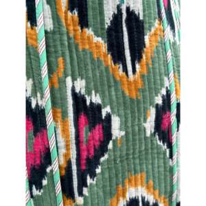 Bohemian Handmade Cotton Corduroy Tote <b>Bag</b> Ikat Pattern Open Closure Large Capacity for <b>Women</b> All Seasons - Product Image 4