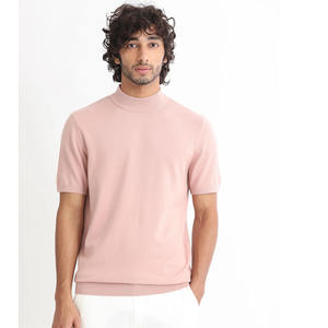 En stock Camiseta personalizada con cuello redondo 250gsm Alta calidad 100% Algodón desgastado Lavado con logotipo bordado - Product Image 4