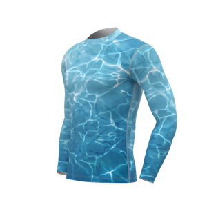 Personalizado manga larga Rash Guard Unisex totalmente sublimación BJJ desgaste Spandex/poliéster secado rápido personalizado - Product Image 6