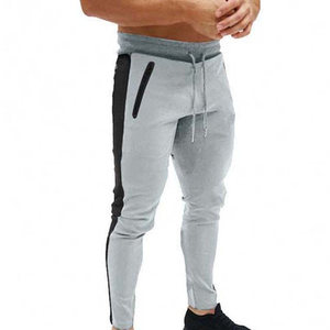Joggers de cintura alta para hombre, informales, ajustados, con bolsillos con cremallera para correr, Pantalones rectos a rayas curvas 2026 - Product Image 5