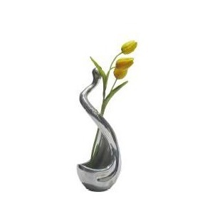 Vases à fleurs en aluminium de luxe, design côtier, décoration moderne pour la maison, qualité supérieure, vase de table pour mariage et Noël - Product Image 5