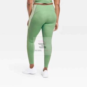 Mallas deportivas con cintura elástica para mujer, venta al por mayor, tejido de punto, logotipo personalizado - Product Image 3