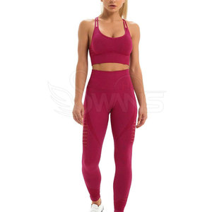 ชุดโยคะลายพื้นระบายอากาศได้ดีสำหรับผู้หญิงฉลากส่วนตัวปิดเอวแบบยืดหยุ่น - Product Image 3