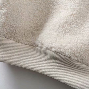 Custom High Quality Winter Sweatshirt Hooded Casual Pocket Pullover Loose Flannel <b>Sherpa</b> Fleece <b>Hoodie</b> - Product Image 5