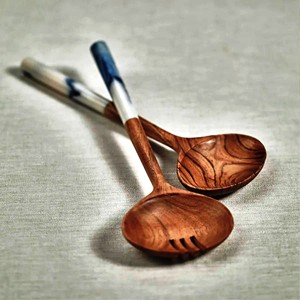 Accessoires uniques pour articles : Ensemble de saladiers en résine, écologique, compatible lave-vaisselle, ustensiles de cuisine modernes pour la maison, 11 pouces - Product Image 3