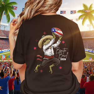Maglietta da Calcio Benito Bowl Boricua, T-Shirt Carina Coqui per il Giorno della Partita, per Tifosi di Porto Rico, Come Regalo, T-Shirt Promozionale - Product Image 3