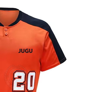 Conjuntos de uniformes de béisbol de alto fabricante de calidad superior transpirable 100% poliéster Material duradero deportes al aire libre personalizable - Product Image 5