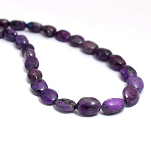 AAA riche violet Sugilite 6x9mm-10x14mm lisse ovale pépite perle Premium Sugilite pierre précieuse lâche dégringolé perle pour bijoux - Product Image 2