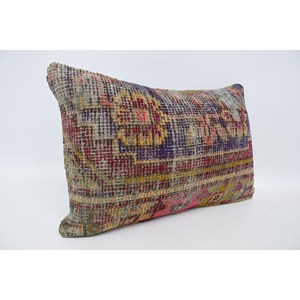Multicolor Vintage patrón Kantha mosaico Paisley 16x24 pulgadas almohada lana paneles uva Patchwork tejido técnica - Product Image 3