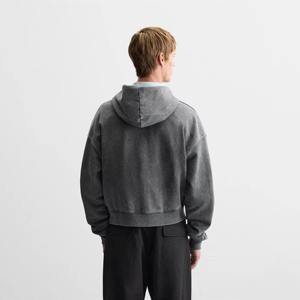 Sudadera con Capucha de Algodón, Felpa, Unisex, Informal, Ropa Deportiva para Gimnasio, Aire Libre, con Capucha Ajustable, Bolsillos Delanteros y Logotipo - Product Image 3