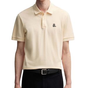 Camisa Casual con Logotipo Frontal Personalizado OEM para Hombre, Jersey de Bambú, Manga Corta, Cierre de Botones, Transpirable, Secado Rápido, Cuello Acanalado - Product Image 1