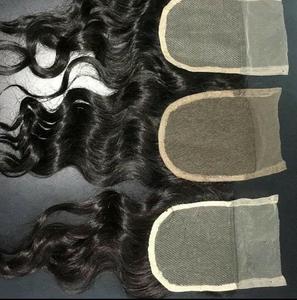 5x5 13x4 Cutícula virgen alineada Raw Indian Temple Cierre de encaje completo Frontal Body Wave Curly HD Extensiones de cabello humano transparente - Product Image 3