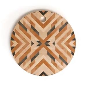 Planche à découper ovale en bois classique faite à la main avec des autocollants en émail de dernière génération, fleurs pour la cuisine, découpe de légumes - Product Image 2