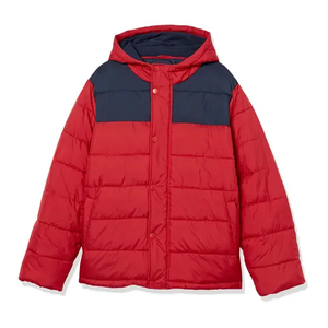 Veste matelassée à capuche brillante de haute qualité pour hommes, fermeture éclair matelassée décontractée pour l'hiver, quantité minimale de commande bas, vente en gros de doudoune personnalisée, OEM - Product Image 4