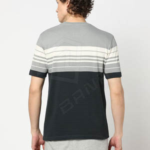 Nueva camiseta de gran tamaño con cuello redondo para hombre, 100% de algodón orgánico, camisetas en blanco de algodón orgánico de longitud larga - Product Image 4