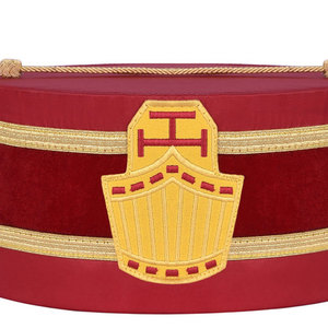 สั่งซื้อหมวกมงกุฎดอกบานไม่รู้โรยผ้าไหมสีแดงราคาถูก OEM บริการ OEM Masonic Freemasons หมวกแก๊ป Ronpex - Product Image 5