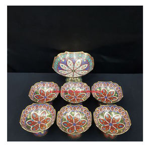 Bol à chocolat rond en laiton gravé en Inde - Product Image 3