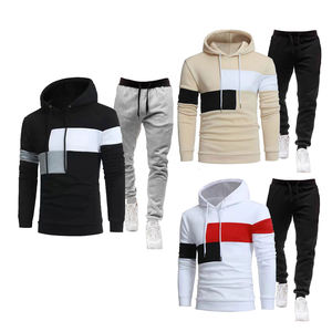 Tech polaire hommes survêtements sweats à capuche costume automne hiver hommes pull à capuche et pantalons de survêtement deux pièces ensemble grande taille hommes sweats à capuche - Product Image 2