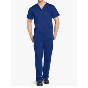 Polyester coton vente en gros unisexe hommes femmes médical doux extensible vêtements infirmière robe hôpital costume uniforme gommage ensembles - Product Image 1