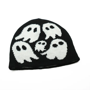 Gorro de invierno cálido Unisex de alta calidad, gorro de punto, gorro Jacquard acrílico para mujer - Product Image 3