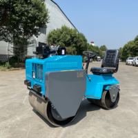 Mini compacteur vibrant à exportation directe d'usine de rouleau de route de 800KG 1 tonne pour le compactage de sol d'asphalte