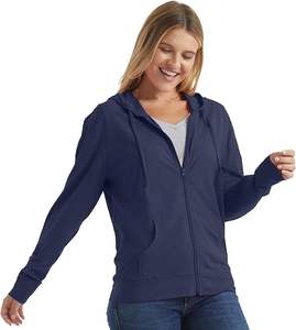 Hanes Womens <b>Hoodie</b>, Ecosmart Fleece Full-zip <b>Hoodie</b>, Zip-up Hooded Sweatshirt <b>Hoodie</b> Is Made with Cotton Sourced From - Product Image 1