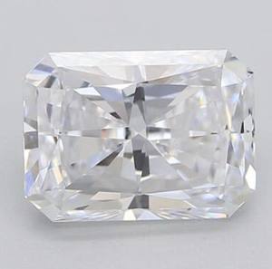 Diamant en vrac de qualité VVS 2 HPHT, taille rectangulaire, taille radiant, couleur F, certifié GIA IGI, 2,00 carats, cultivé en laboratoire CVD, pour bijoux - Product Image 1