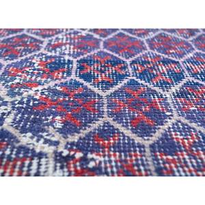 Tapis en laine vintage 9x12 de style chinois traditionnel, rose et violet, noué à la main, motif géométrique pour la maison et le couloir Pae-2132(Em) - Product Image 3