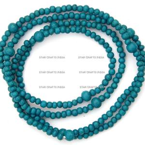 Nouveaux modèles de bijoux mode vacances d'été femmes collier de perles de bois de résine pour femmes mode - Product Image 3