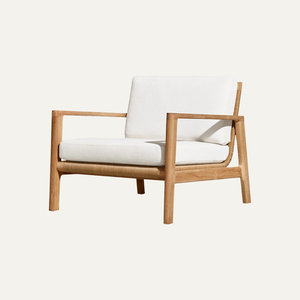 Arvo Modern Wooden Lounge <b>Chair</b> with <b>Upholstered</b> Seat Minimalist Design for Home and Hotel Living Rooms - Product Image 2