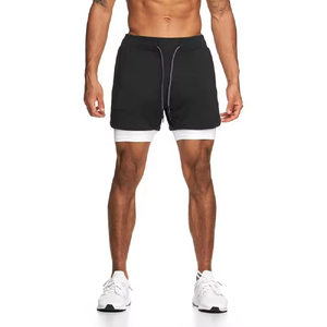 Wholesale Customized Style Men <b>Gym</b> <b>Shorts</b> 100% Cotton Solid Anti-Wrinkle Lightweight for Competition Fashion Black & <b>White</b> Color - Product Image 6
