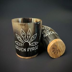 Copa de cuerno de venta clásica para beber cerveza, copa de vino, bebidas de café y agua con acabado de la India - Product Image 6