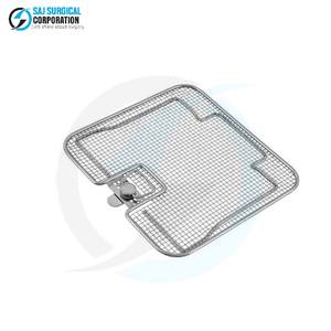 Solo Tapa para Cesta de Base Plana, Cubierta Manual Reutilizable de Acero Inoxidable para Equipo Quirúrgico y Hospitalario - Product Image 3