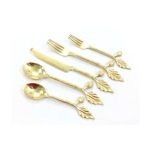 Elegant Stylish Silver Plated Cutlery Set Modern Flatware with <b>Fork</b> Spoon Knife for Weddings for Bulk Foreign Buyers - Product Image 2