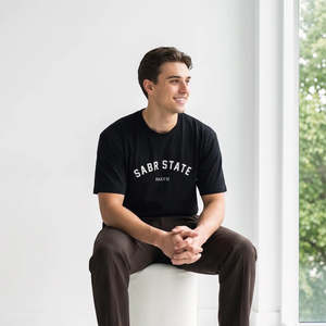 Sabr State Collection Unisex Muslim T-Shirt Short Sleeve Islamic Casual Tee - Product Image 2