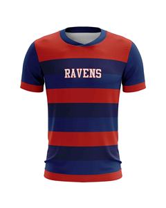 Maillot de football unisexe pour adultes, personnalisé, en polyester de haute qualité, respirant, léger, séchage rapide, impression par transfert thermique, manches courtes - Product Image 1