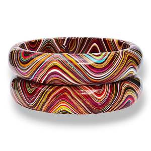 BOOST Bijoux Résine Acrylique Bracelet Bracelet Exagéré Éblouissant Multicolore Large Irrégulier Carré Acrylique Bracelets pour Femme - Product Image 5
