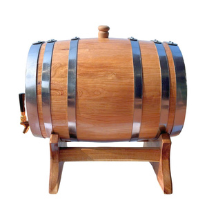 Baril à vin en chêne de haute qualité et durable, bain de glace pour whisky, décor rayé pour la maison, tailles 200L/300L/500L, style américain, usage professionnel - Product Image 1