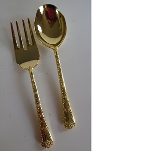 Cubiertos de la mejor calidad hechos a mano para decoración del hogar Juego de cuchara y tenedor de latón disponible directamente de artesanos - Product Image 4