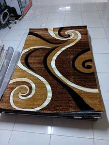Alfombra Turca de Poliéster Afelpada Adiva, Tejida a Máquina con Diseño Jacquard, de Pelo Alto, Acolchada, Reversible, Lavable, Antideslizante y Antimicrobiana - Product Image 5