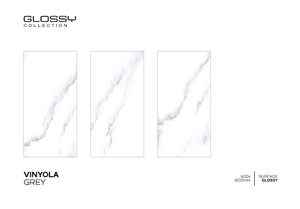 Azulejos de diseño moderno 60x120 Acabado brillante 600x1200 Antideslizante Blanco Losa grande Cerámica de porcelana - Product Image 6