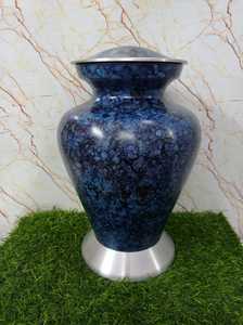 Urnes de crémation de la collection de cendres en aluminium bleu de style américain à bas prix du marché Urne en aluminium de haute qualité - Product Image 4