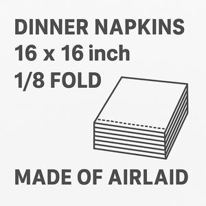 Brown Airlaid Bookfold Serviettes de dîner jetables Sensation de lin épais pour les fêtes rustiques Matériel de papier prêt à expédier des États-Unis - Product Image 5