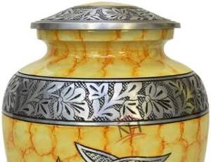 Caja de urna impresa de aluminio Caja de urnas clásicas de cenizas de madera de aluminio para hombre - Product Image 3