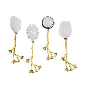 Posate in metallo di alta qualità per eventi di nozze usate di lusso cucchiaio forchetta e coltello posate Set - Product Image 3