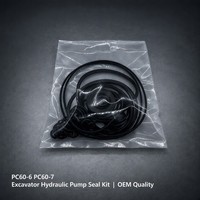 Kit de réparation de joint principal de pompe hydraulique pour excavatrices Komatsu PC60-6, PC60-7, PC60-8 – Jeu de joints d'étanchéité d'huile de pompe OEM