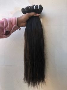 Extensiones de Cabello Humano Natural Liso de Doble Trama, 100% Virgen Sin Procesar, de Templo Indio, a Precios de Mayoreo - Product Image 4